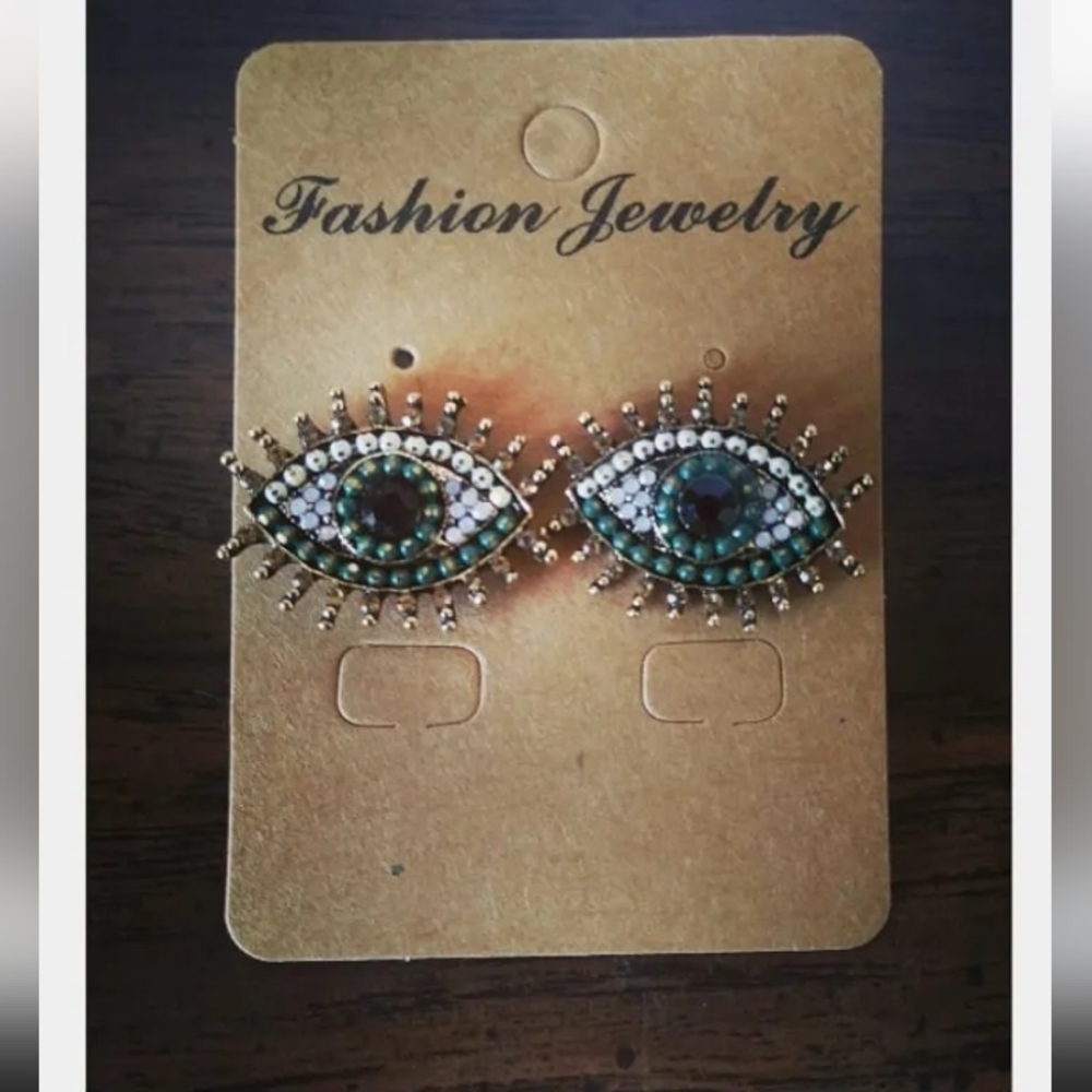 Evil Eye Stud Earrings